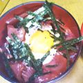 シャープしまづ's cooksnap of when they made 我が家の山かけ丼♪漬けマグロ仕立て.
