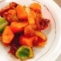 ぱんだ170071's cooksnap of when they made 薄切り肉＆ちくわで簡単ヘルシー『酢豚』.