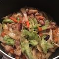 mamicoroxx's cooksnap of when they made チンゲン菜を使った野菜豚バラしょうが炒め.