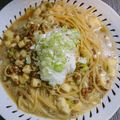 koichiT's cooksnap of when they made 簡単♪納豆と長芋のふわとろパスタ.