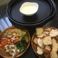 papikun's cooksnap of when they made レンジでチーズフォンデュ☆ホットプレート.