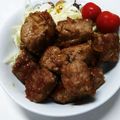 みんな幸せになあれ✨'s cooksnap of when they made ひき肉サイコロステーキ.