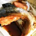 ユーロン's cooksnap of when they made ☆鮭かまの照り焼き☆.