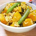 みかりんさん。's cooksnap of when they made フライパン一つで※かぼちゃのそぼろあん.