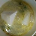 おうちゃん母さん's cooksnap of when they made 寒い日に♪簡単豆腐と卵のピリ辛中華スープ.