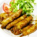 ふれんでぃあ's cooksnap of when they made 豚バラのもやし巻き.