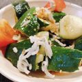 シェメ's cooksnap of when they made トマトしらすナムル.
