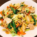 たまごころころ★☆'s cooksnap of when they made 豚肉と野菜のにんにく胡麻味噌マヨ炒め.