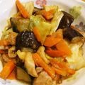 ツインズ♀ママ's cooksnap of when they made ナスと鶏肉でサッパリ.