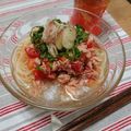ロコロコ＿99's cooksnap of when they made トマトとツナのそうめん.