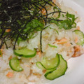 papikun's cooksnap of when they made ☆鮭ときゅうりの混ぜ寿司☆.