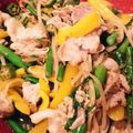 エリザベスト's cooksnap of when they made オクラとアスパラと豚バラでポン酢炒め.