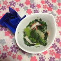 ぽぽきゅ's cooksnap of when they made 菜の花とカニ蒲鉾のおろしあえ♪.