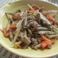 miyuki12's cooksnap of when they made ごぼうのカレーきんぴら.