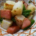 塩ちゃんちゃんこ's cooksnap of when they made 長いもとアスパラのコロコロサラダ.
