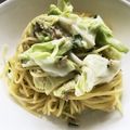 ♪Poko♪'s cooksnap of when they made キャベツとツナの和風パスタ.