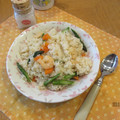 ニャンチャロフ's cooksnap of when they made 茅乃舎だしで♡炊飯器で本格的海老ピラフ！.
