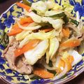 ahrmama's cooksnap of when they made 豚肉野菜のコチュジャン炒め.