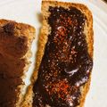 島子☆'s cooksnap of when they made 焼きチョコ＆七味*トースト.