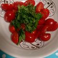 chamame☆'s cooksnap of when they made 簡単すぎ・・・トマトと大葉のサラダ.