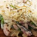 ナスピヨ's cooksnap of when they made ちぢみほうれん草と明太子のクリームパスタ.
