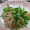 kotohime00's cooksnap of when they made 【ズボラ飯】ピーマンとツナのサッと炒め.