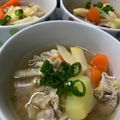 さとっちにゃん's cooksnap of when they made 豚バラ入り筍の味噌汁.