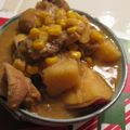 kko-h's cooksnap of when they made さつまいもと鶏肉のごま味噌バターコーン煮.