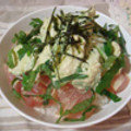 くっくのん's cooksnap of when they made まぐろとアボカドの梅マヨ丼.