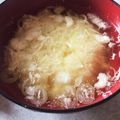 目玉のオカン's cooksnap of when they made 残り物卵白でやさしい味噌汁.
