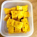 funayuka's cooksnap of when they made 離乳食☆HMで簡単☆かぼちゃ蒸しパン.