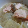 ラテまま's cooksnap of when they made 鮭と大根の煮物☆みそ味.