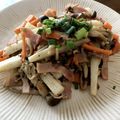 響さくら's cooksnap of when they made 山芋とベーコンときのこのバター醤油炒め.