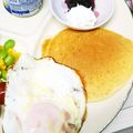 choco831's cooksnap of when they made ホエーで簡単もちふわパンケーキ♪.