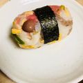 島子☆'s cooksnap of when they made アレンジおにぎり『ちらし寿司in紅生姜』.