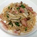 ポニーリボン's cooksnap of when they made ベーコン＊しめじ＊玉葱＊ピーマンのパスタ.