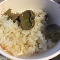 ぼーの28's cooksnap of when they made 簡単!絶品!ほんのり塩味空豆ご飯.