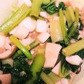 tanoyuki's cooksnap of when they made するめいかと小松菜のガリバタポン酢炒め.