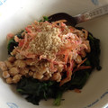 お願いひつじ's cooksnap of when they made 簡単★小松菜と納豆と桜エビの和え物.