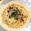 マダムキュリー's cooksnap of when they made 冷製TKU♡ツナ塩こんぶ卵かけうどん.