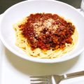 りらくま07's cooksnap of when they made お店の味♡ミートソーススパゲティ.