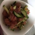 ma___111's cooksnap of when they made まぐろのきゅうり丼.