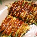 のり子のおかず♪'s cooksnap of when they made 春キャベツと新玉ねぎで簡単お好み焼き.
