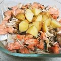 忠犬はちざ's cooksnap of when they made 鮭のもやしポン酢蒸し.