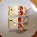 さおにゃんこ✨'s cooksnap of when they made 子供の日♡こいのぼりのサンドイッチ風.