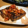 Happiness Kitchen's cooksnap of when they made こんがり厚揚げキムチ納豆.