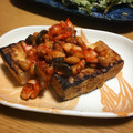 Happiness Kitchen's cooksnap of when they made こんがり厚揚げキムチ納豆.