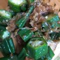 らーてぃん's cooksnap of when they made 簡単に一品プラス！オクラの梅かつお和え.