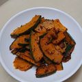 amjkao's cooksnap of when they made カボチャのニンニク炒め.