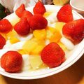 ユキエーヌ♪♪'s cooksnap of when they made 白玉フルーツポンチ.